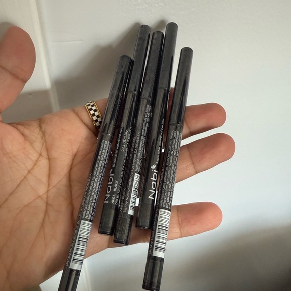 Set of 5 Black Eyeliner Pencils Waterproof - Picture 3 of 3